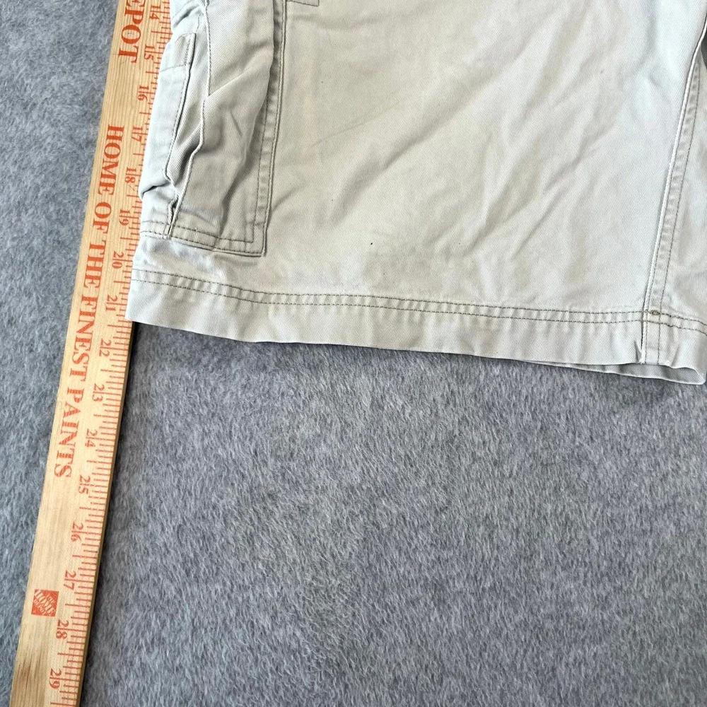 Old Navy Cargo Shorts Mens 36 Beige Cotton Casual Utility Pockets Outdoor Hiking